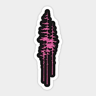 Pink Tree Sticker